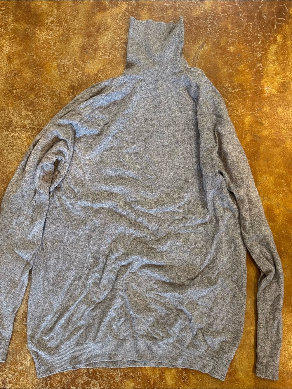 Zara Basic Turtle Neck Men Pullover Gray Medium